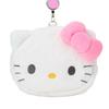Sanrio Hello Kitty Pass Case with Small Item Ages 293644 Face-Shaped & Pouch, Cotton, PVC, Steel, Polyester, Reel, Storage, 15+,