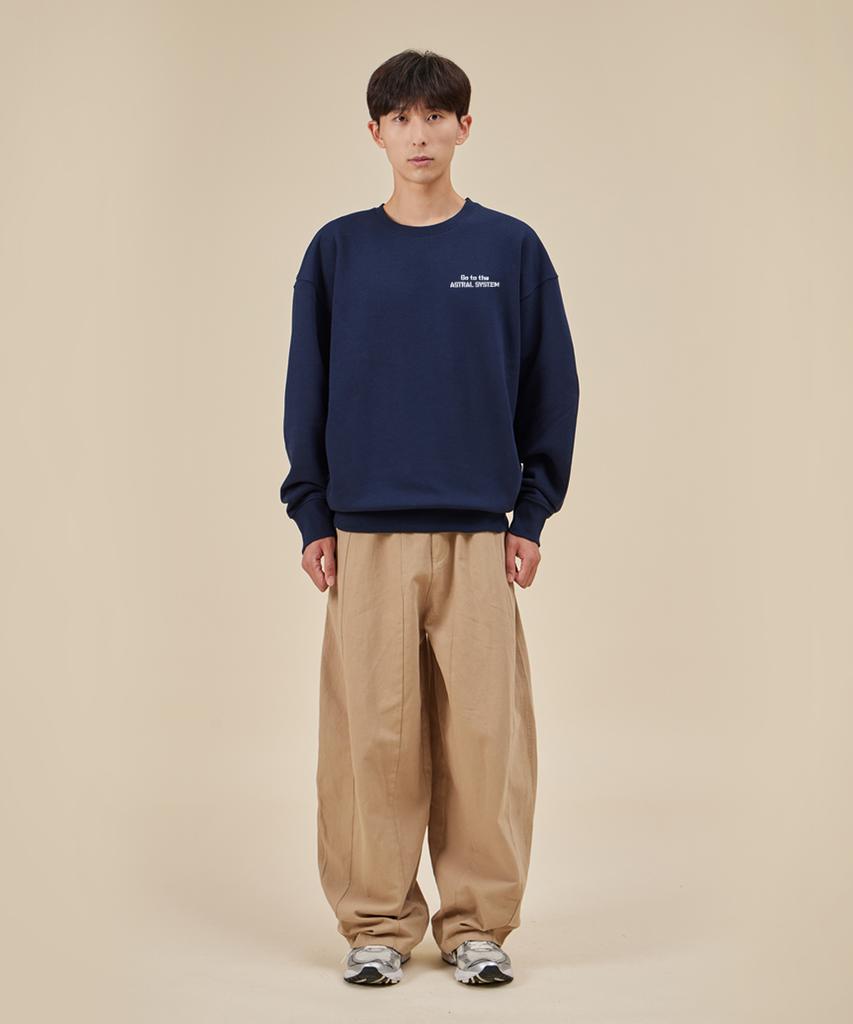 ASTRAL PROJECTION Astral System Loose Fit Sweatshirt_Navy