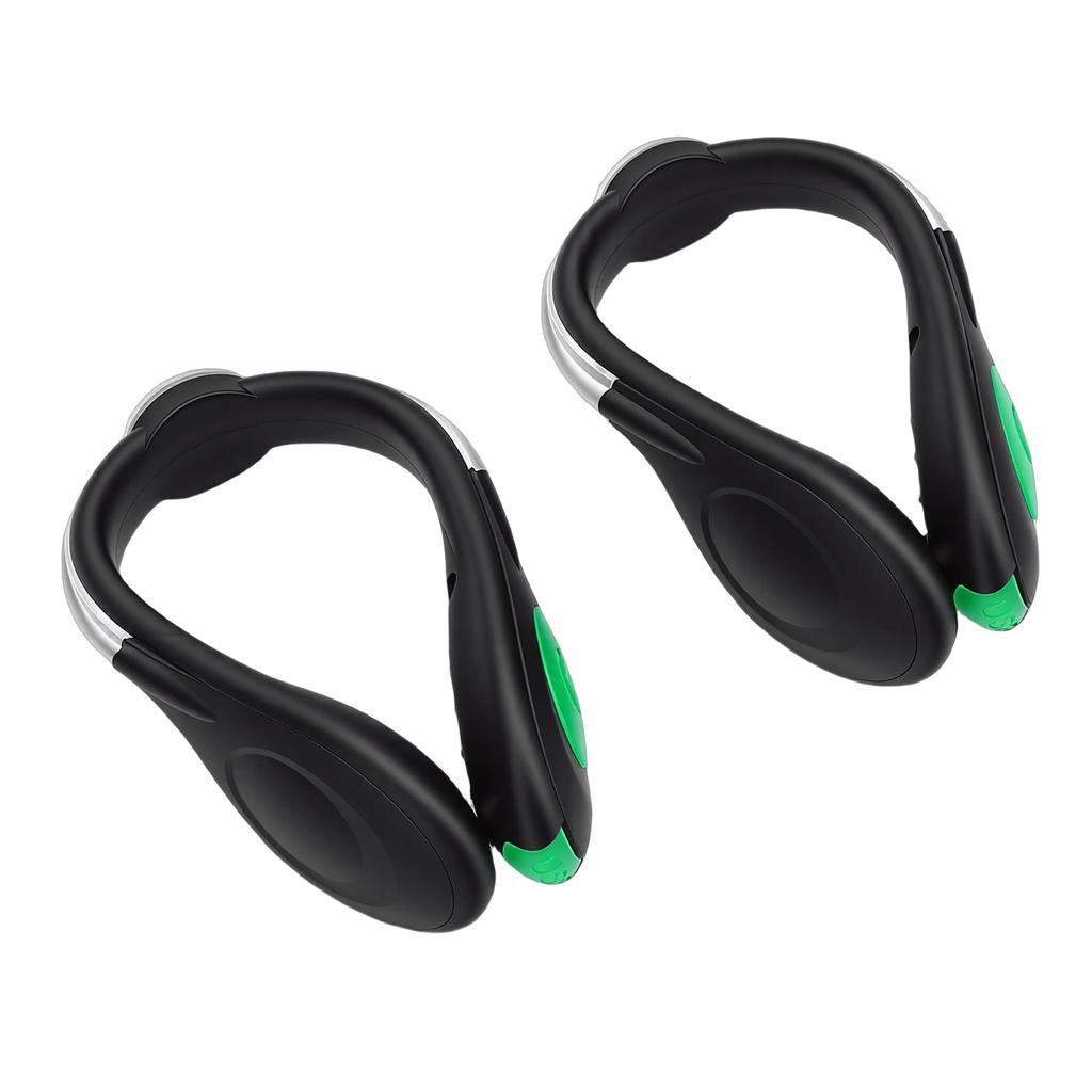 1 Pair LED Shoes Clamp Lights USB Charging for Night Running Gear Walking Biking Cycling Accessories