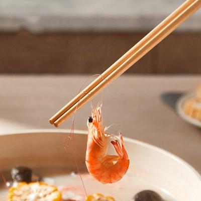 1 Pair Chopsticks Heat Resistant Food-grade Non-slip Extended Picking Food Wooden Household Frying Chopsticks Cooking Utensils