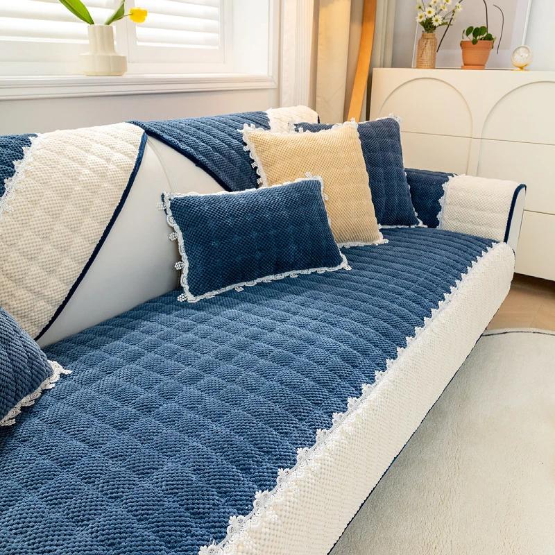 

Чехол для дивана для гостиной, хлопковые чехлы для диванов, жаккардовые подушки для дивана, четыре сезона, полотенце для дивана, L-образный защитный чехол для дивана 70x70cm 1pcs