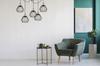 Hanging Lamp, Ceiling Chandelier, Wire Shade, Led