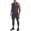 Under Armour Project Rock Turfgear Armorprint Logo Print Mid-Rise Slim Fit Sports Pants Men Pants Navy-Blue 1378581-558