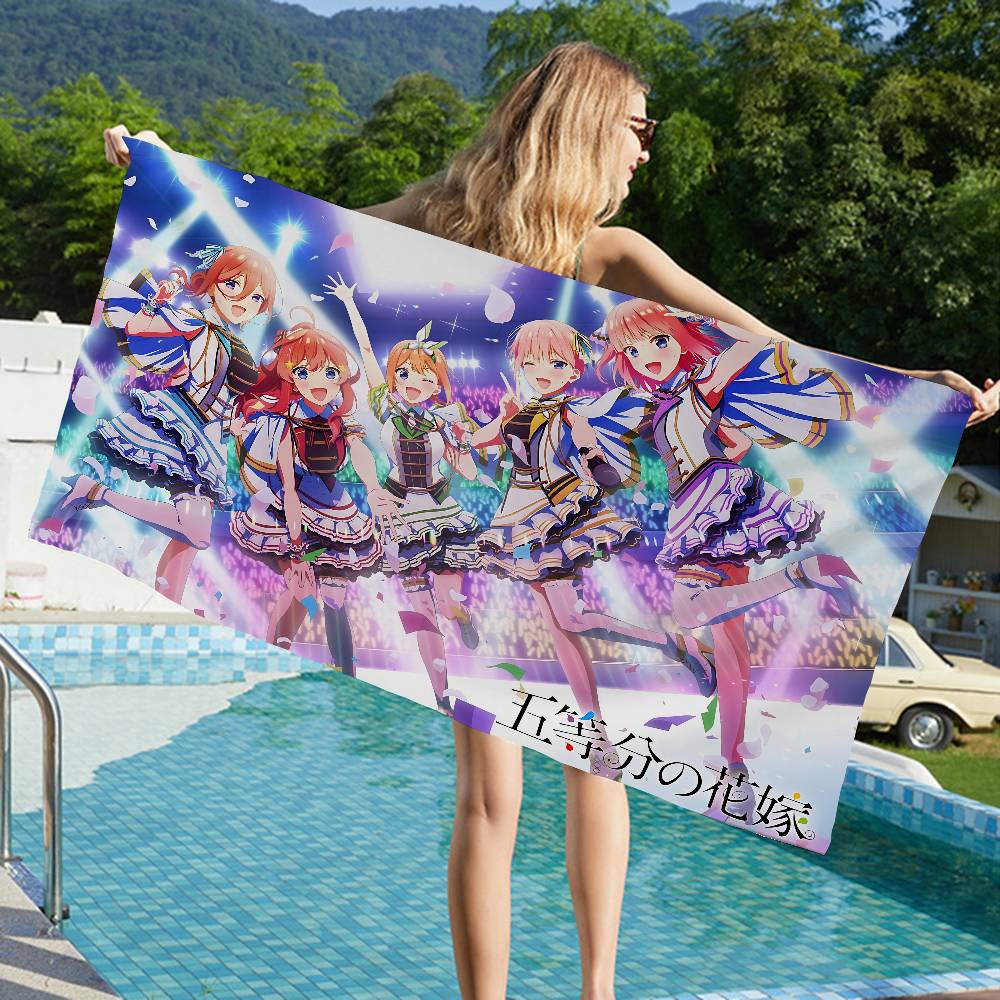 The Quintessential Quintuplets Anime Microfiber Beach Towel Absorbent Quick dry Yoga Swimming Resort Mountain Climbing Towel