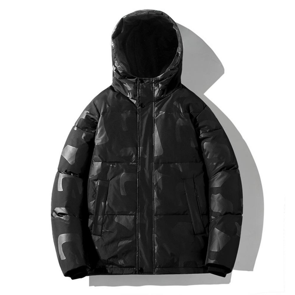 Casual Jacket Autumn and Winter New Hooded Down Men's Loose Bread Clothes
