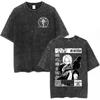 Anime Fullmetal Alchemist Graphic T‑Shirt Men Women Casual Oversized Vintage Washed Cotton Short Sleeve Streetwear Tee Tops