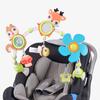 Babystroller-Bogen Spielzeug Musikalisches Rasselspielzeug mit Beißring für Kinderbett Kinderwagen Autositz Sensorisches Entwicklungsspielzeug für Babys 0 6 12 Monate