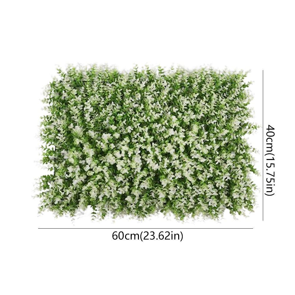 Plastic Lawn Artificial Plant Wall Panel UV Resistant Fake Lawn Carpet  Party Decor
