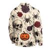 Męska koszula z długim rękawem na Halloween, stylowa, casualowa, imprezowa