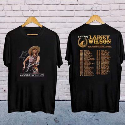 2025 Lainey Wilson Whirlwind World Tour Shirt, Lainey Wilson Country Music Merch Unisex T-Shirt