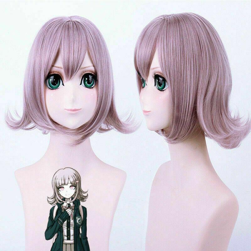 

Danganronpa Super Danganronpa 2 Косплей Костюм на Хэллоуин Униформа Чиаки Нанами Wig Only,One Size