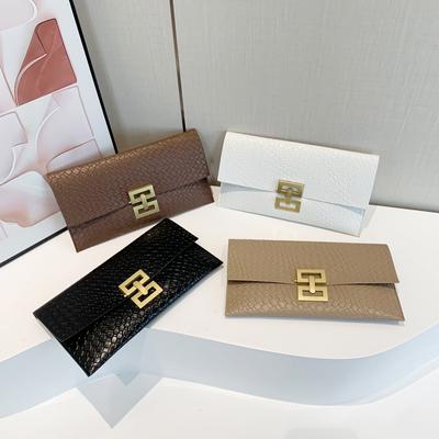 Simple Lazy Style Fashionable Women's Clutch Bag 2024 New Temperament Woven Pattern Foreign Gas Lock Envelope Bag