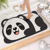 Cute Diatom Super Absorbent Bathroom Mat CartoonNon-Slip Mud Toilet Pad Quick-Drying Bath Mat Floor Mat