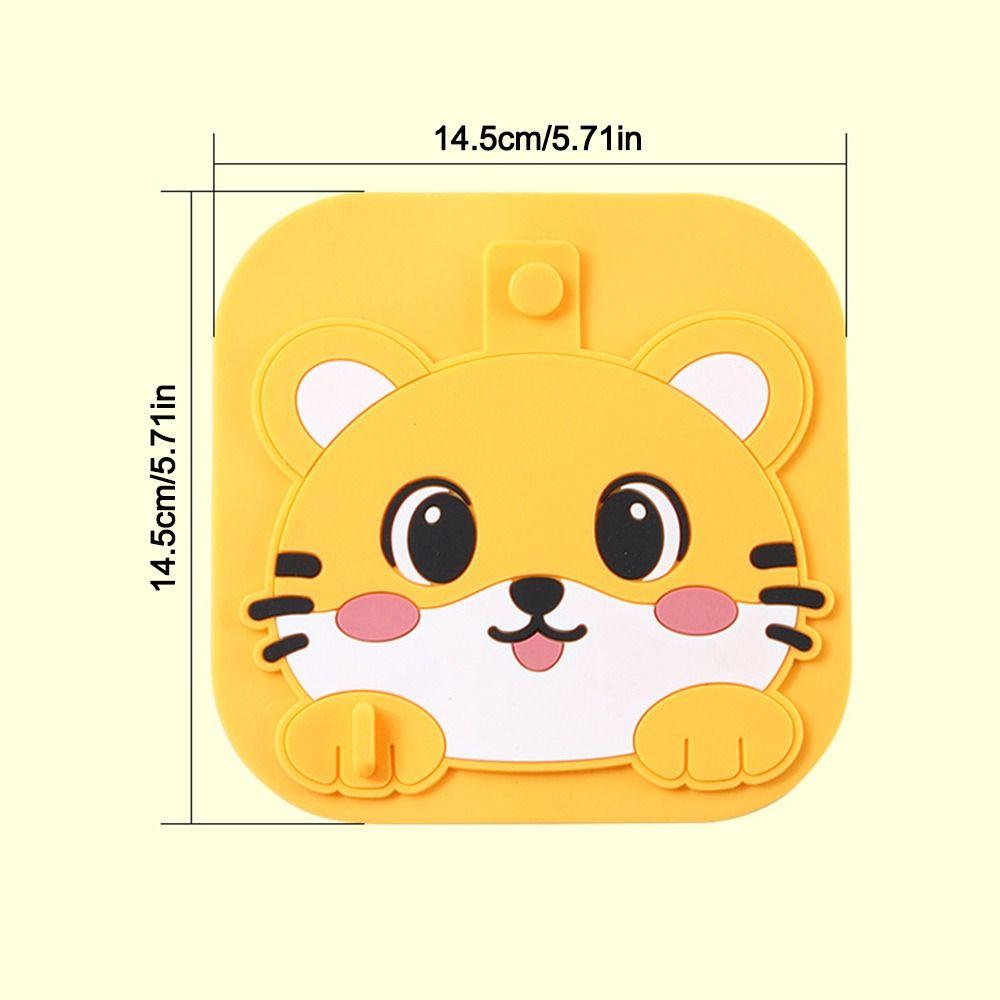 Anti Odor Floor Drain Pad Cartoon Cat Shower Drain Cover  for Kitchen Toilet