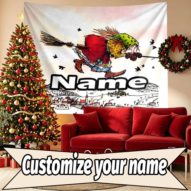 Custom Name Personalized Der Rauber Hotzenplotz Print Tapestry, Wall Art Decor, Bedroom, Dorm, Apartment, LivingRoom, Party Backdrop, Gift for Birthda