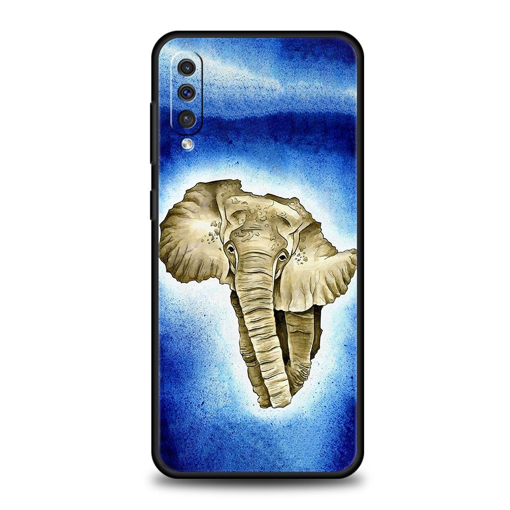 Phone Case For Samsung Galaxy A16 A14 A12 A54 A52 A50 A22 A20e A06 A04s A32 A72 A70 A30 A34 Cover Africa Map Geography Painted