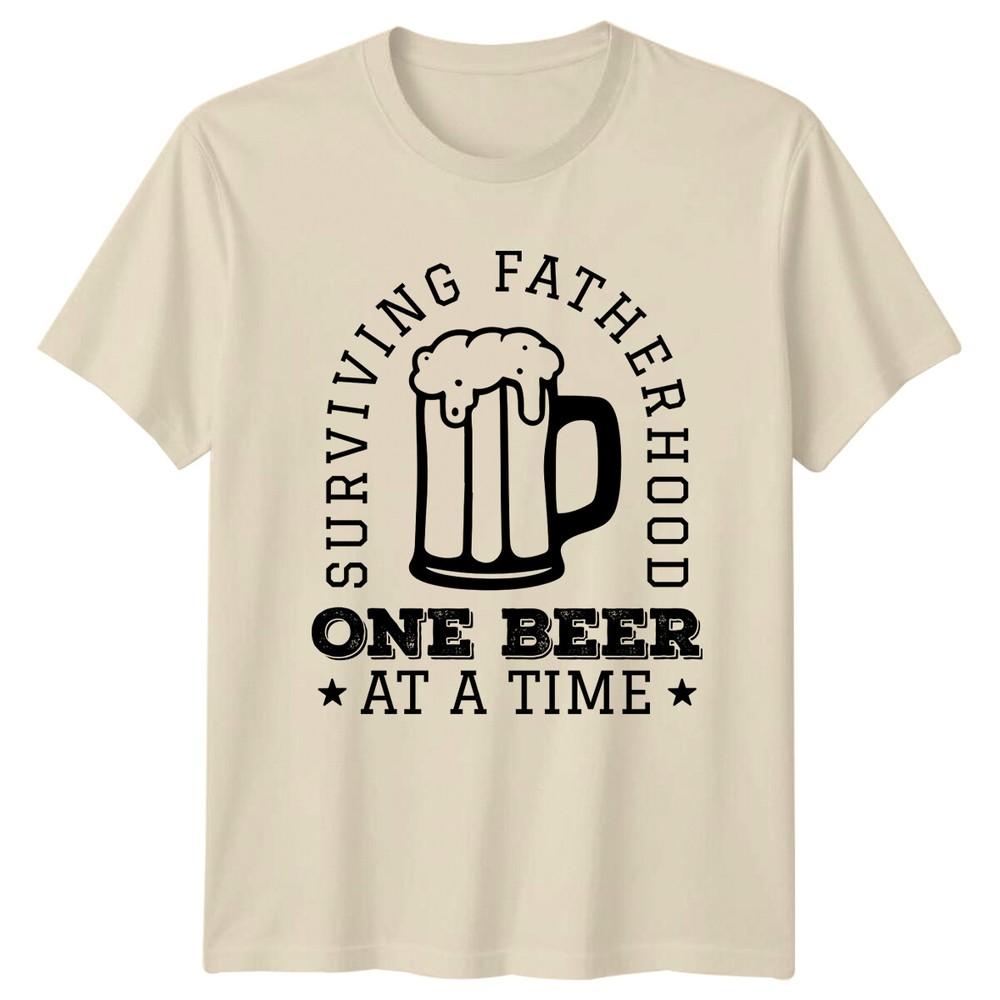 Surviving Fatherhood One Beer At A Time Dad TShirt a