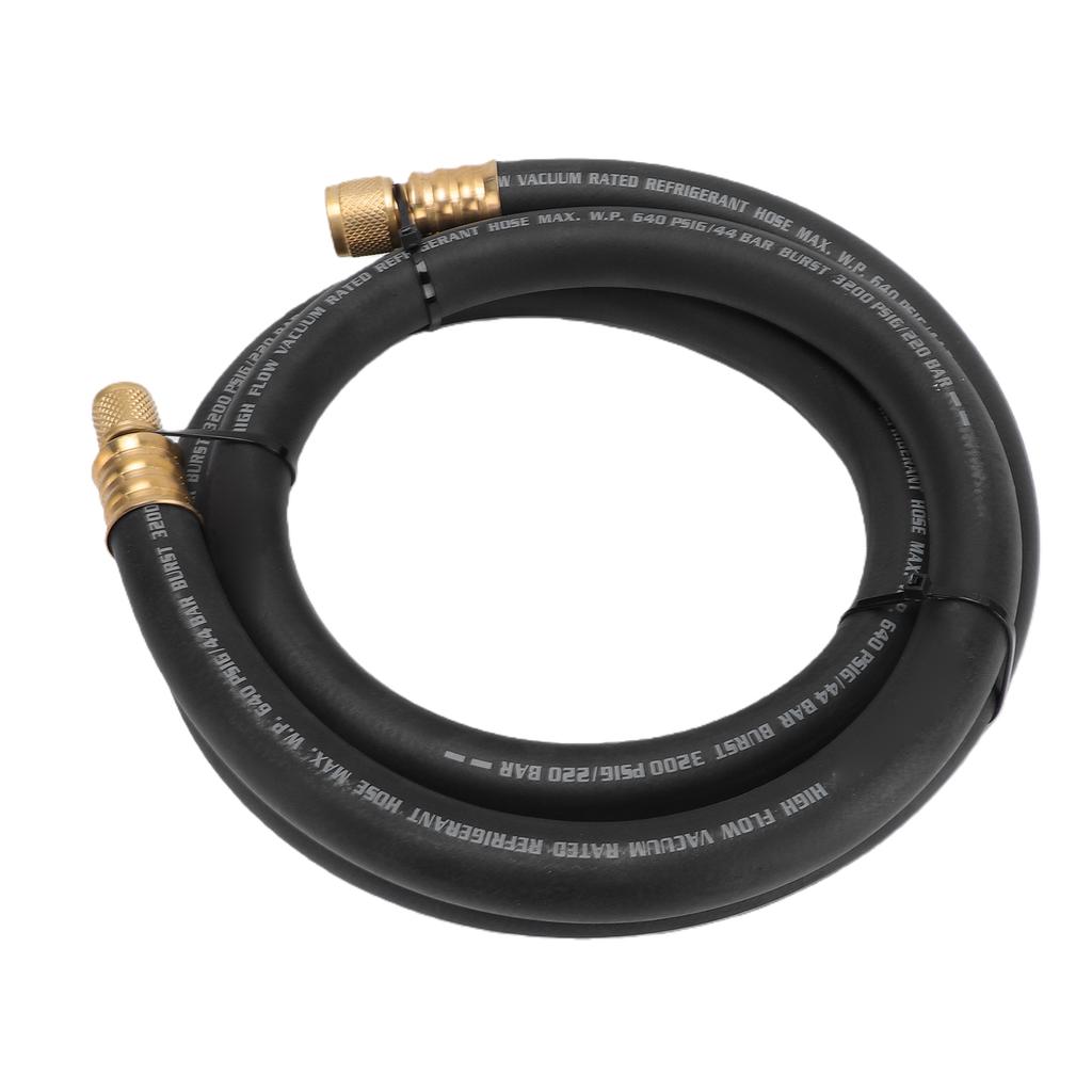 Tubo per Vuoto HVAC da 1 2 Pollici Raccordo da 1 4 a 3 8 Pollici Tubo di Carica Refrigeranti Pressione di Lavoro 640PSI Pressione di Rottura 3200PSI