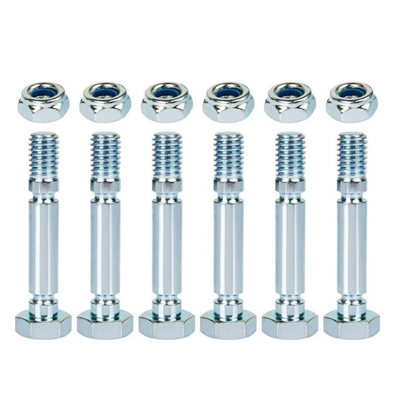 Practical Snow Blower Shear Bolt and Nut Set Model 707555 Metal Construction Replacement Nut Suitable for Winter Use