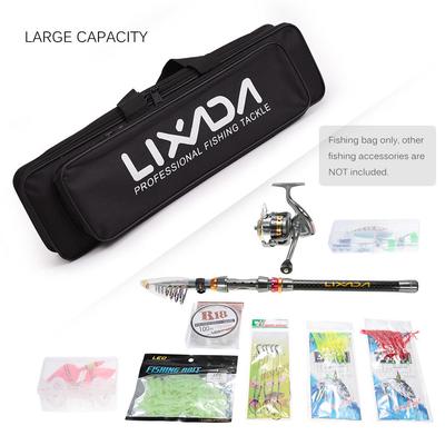 Lixada Portable Fishing Bag Case Fishing Rod and Reel Travel Carry Case Bag Carrier Fishing Pole Gea