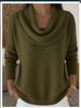 Solid Color Long Sleeve Women's Sweater for Autumn and Winter