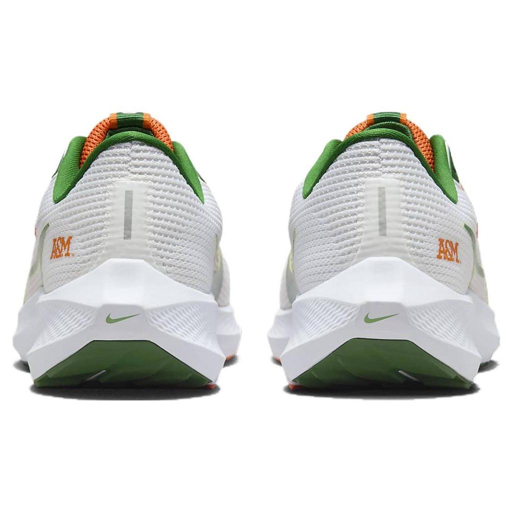Nike Air Zoom Pegasus 40 Florida A&M University Men Sneakers White Orange-Horizon Fortress-Green DZ5941-100