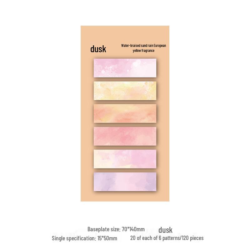 Stylish Gradient Sticky Notes for Students: Strong Adhesion, Girly Design, Perfect for Indexing and Memos, Reusable N Times