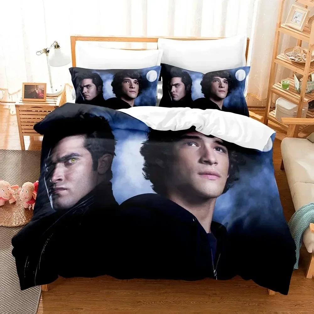 Luxury New 3D Print Teen Wolf Bedding Set TV Series Quilt Cover Pillowcases Twin Full Queen King Duvet Cover Sets Home Textile