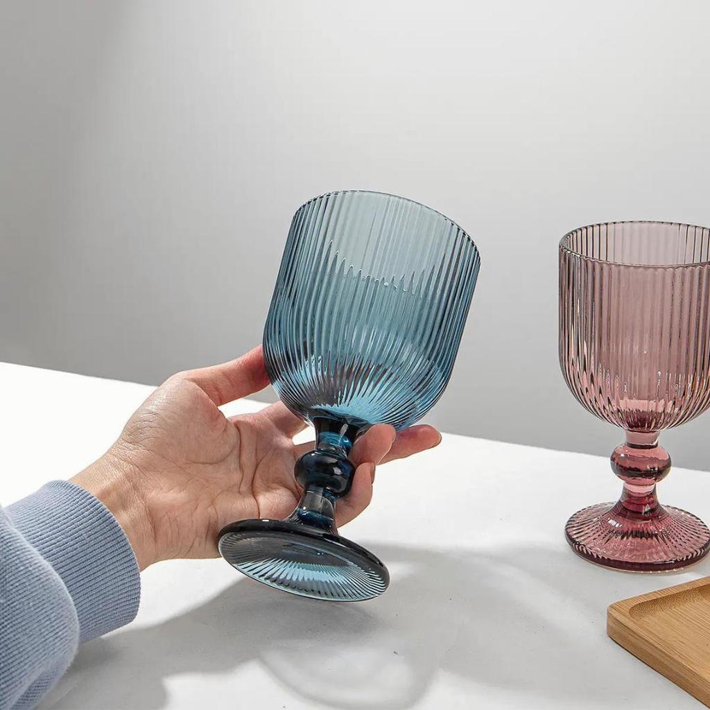 Premium Thickened Glass Goblet for Red Wine, Juice, Bar, or Wedding Decoration