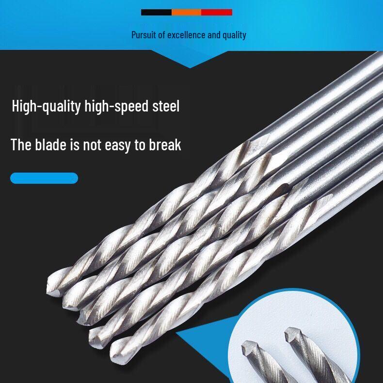 25-Piece High-Speed Steel Mini Twist Drill Bit Set In Plastic Box