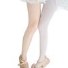 Stilvolle Samt- und Netzstrumpfhosen mit Farbblock-Design, elastisches Nylonmaterial, Strumpfhosen für modebewusste Outfits