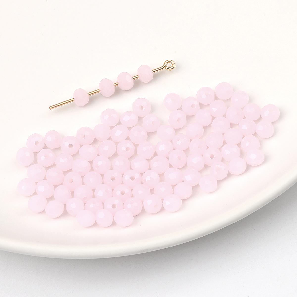 

20 шт. хрустальные стеклянные бусины для серьги, браслета, ожерелья, браслета «сделай сам», ювелирные изделия, изготовление бусин 6x4mm