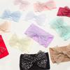 Summer New Baby Hair Accessories, Soft Nylon Mesh Bow Headband, Children's Seamless Headscarf Jewelry