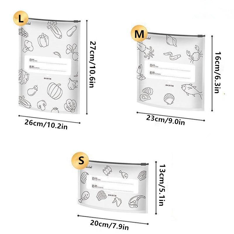 Zipper Style Thickened Aluminum Foil Sealed Storage Bag For Refrigerator Food Preservation And Freezing Home Use Durable Bag