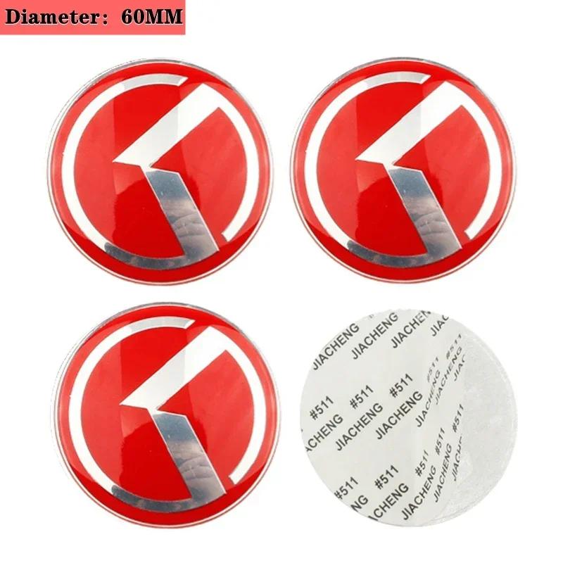 4PCS 60MM Car Wheel Center Hub Sticker for KIA K3 K5 K2 K7 K9 KX3 Stinger Forte Sportage R Rio Soul Ceed Sorento Accessories