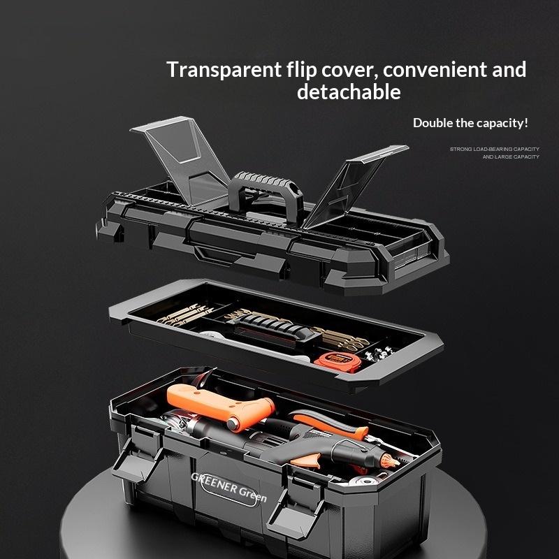 Industrial Grade Portable Tool Box Storage Organizer Heavy Duty Mechanic Car Repair Home DIY Electrician Multipurpose Tool Chest