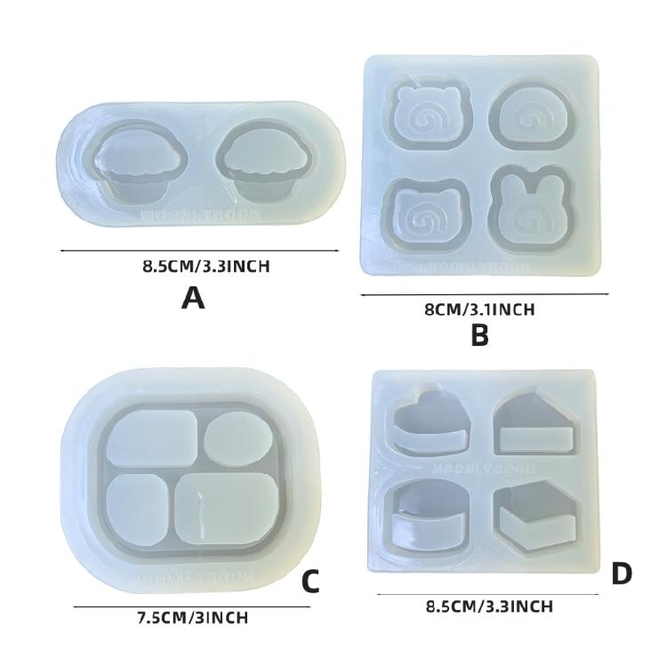 Decorative Silicone Hnagings Molds Reusable Jewelry Molds with Delicate Designs for DIY Necklace and Earring Making