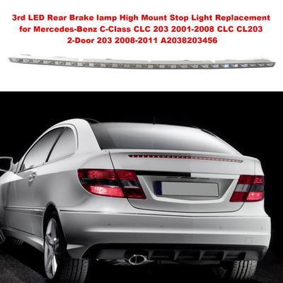 3rd LED Rear Brake Lamp High Mount Stop Light Replacement for Mercedes-Benz 2-Door C-Class CLC 203