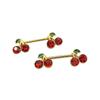 1 stk Søt Kirsebær Zirkon Brystring For Kvinner Kroppspiercing Smykker Sexy Metall Nippelring Brystpiercing Ornament