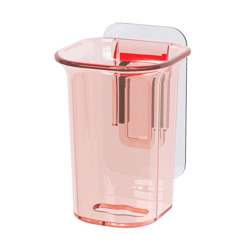 

Настенный держатель для зубных щеток с крышкой, самоклеящийся держатель для зубных щеток, для общежитий, ванных комнат и душа, вмещает