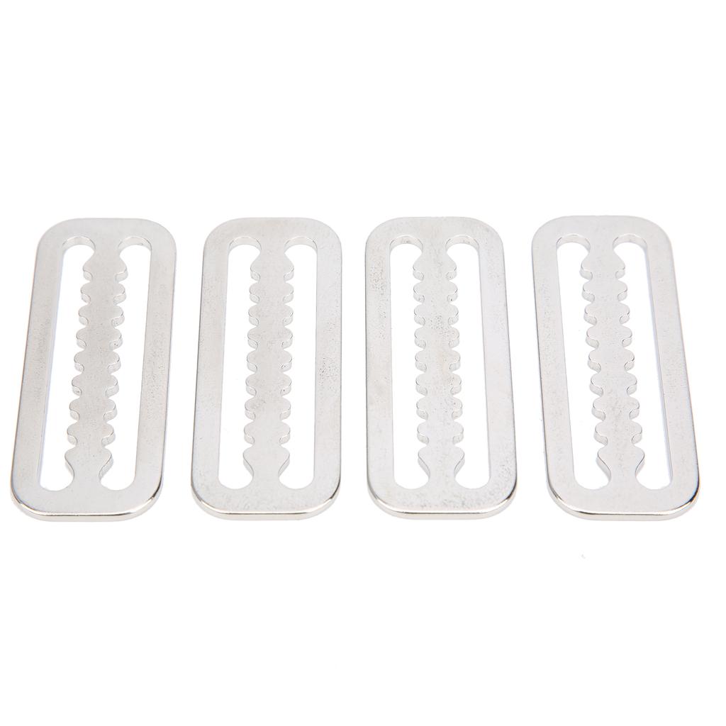 Buy 4pcs Weight Belt Retainer 304 Stainless Steel Serrated Slide Keeper ...