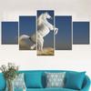 5-Piece Animal Tiger Scenery Poster Wall Art Canvas Set Modern Home Decor Bedroom Painting Modular Canvas Prints with