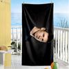 Messi's Wall Pose Beach Towel Super Soft Microfiber Quickdry Fabric Comfortable Lightweight