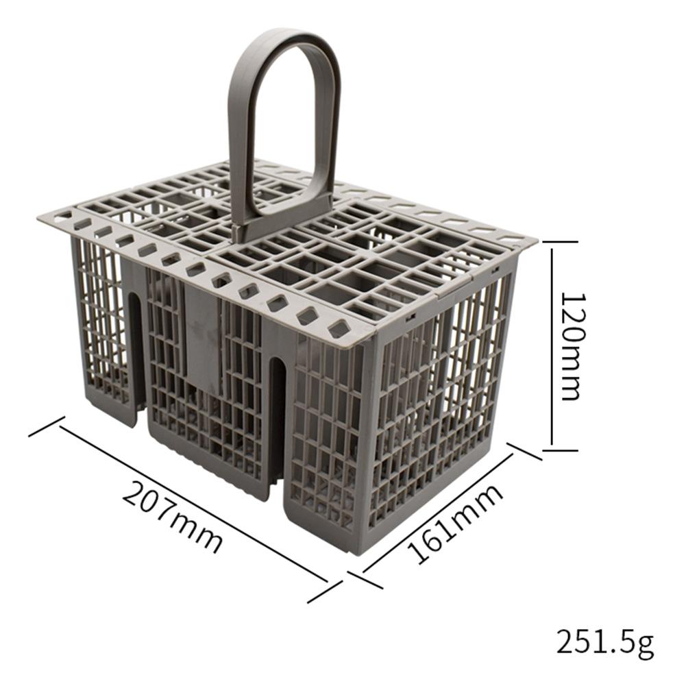Plastic Cutlery Basket Cutlery Basket Detachable Gray