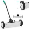 Magnetic Sweeper Broom For Collecting Nail Filings On Wheels, 45 Cm Wide