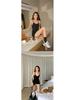 Spring 2026 Sexy Black Suspender Jumpsuit Shorts for Women