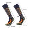 1 Pair Cotton Ski Socks Compression Snowboard Socks Knee High Thermal Socks Breathable Quick Dry Anti-wear and Non-slip