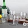 6pcs Plastic Drinking Glasses Unbreakable Juice Cups Stackable Clear Beverages Iced Hot Tea Glassware for Cocktail Soda Beer Tumbler Cup