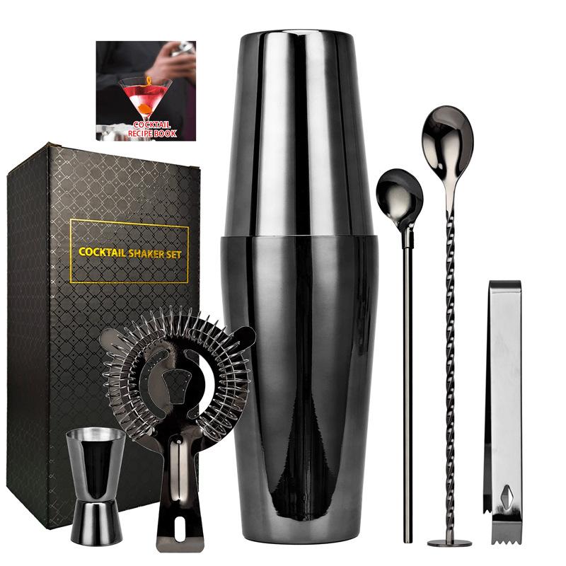 Stainless Steel Boston Shaker Bartender Pot With Bottom Bar Rose Gold Bartender Shaker Tool