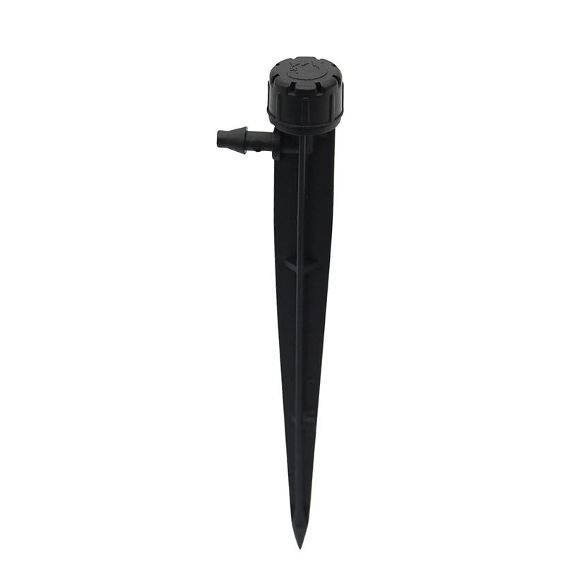 50 Pcs Full Circle Adjustable Garden Sprinkler 5" Stake-Stream Spray Irrigation Dripper Automatic Watering for 1/4 Inch hose